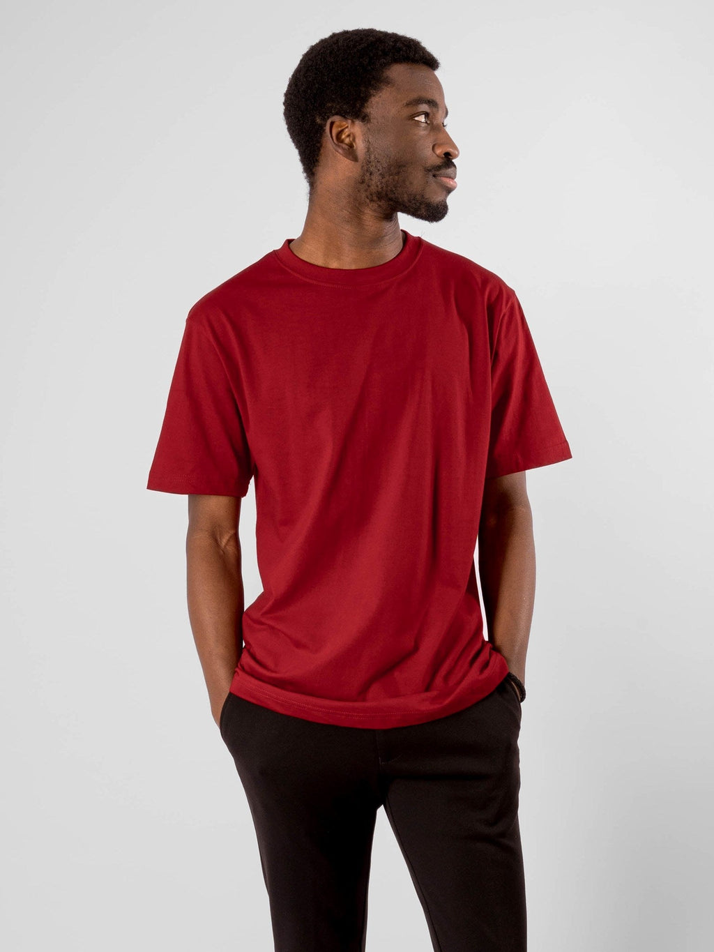 Camiseta de gran tamaño - Rojo