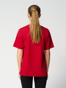 Camiseta de gran tamaño - Rojo