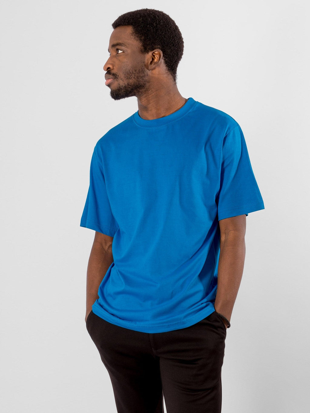 Camiseta de gran tamaño - Azul turquesa