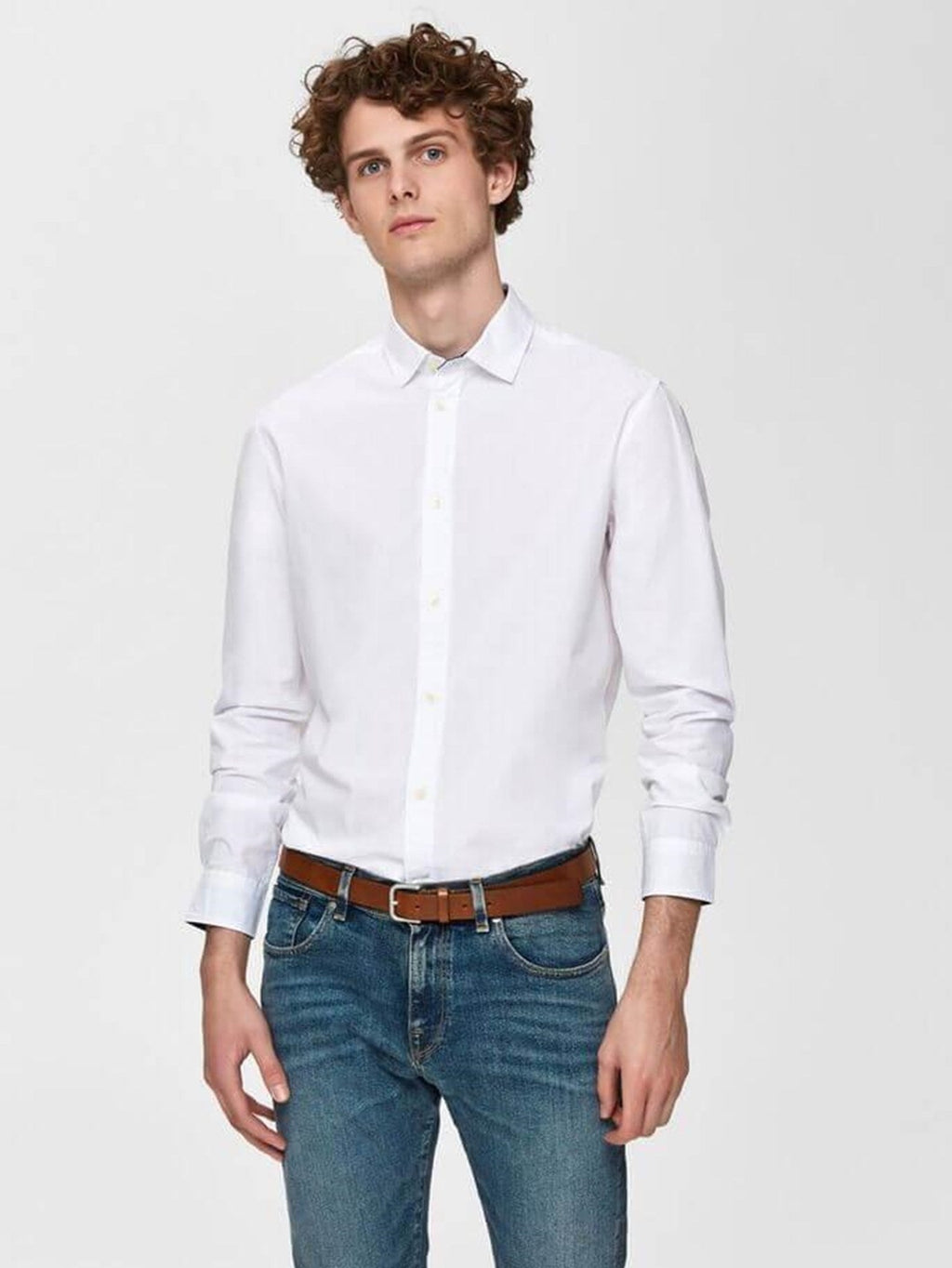 Camisa de Oxford - White