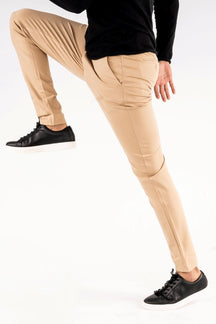 Pantalones de jog de rendimiento - beige