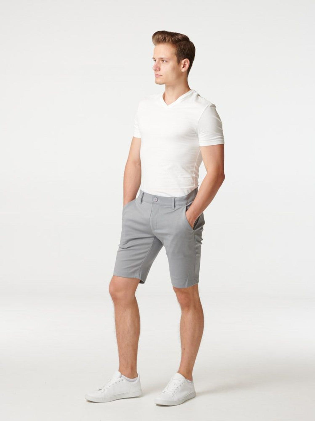 Pantalones cortos de rendimiento - gris claro