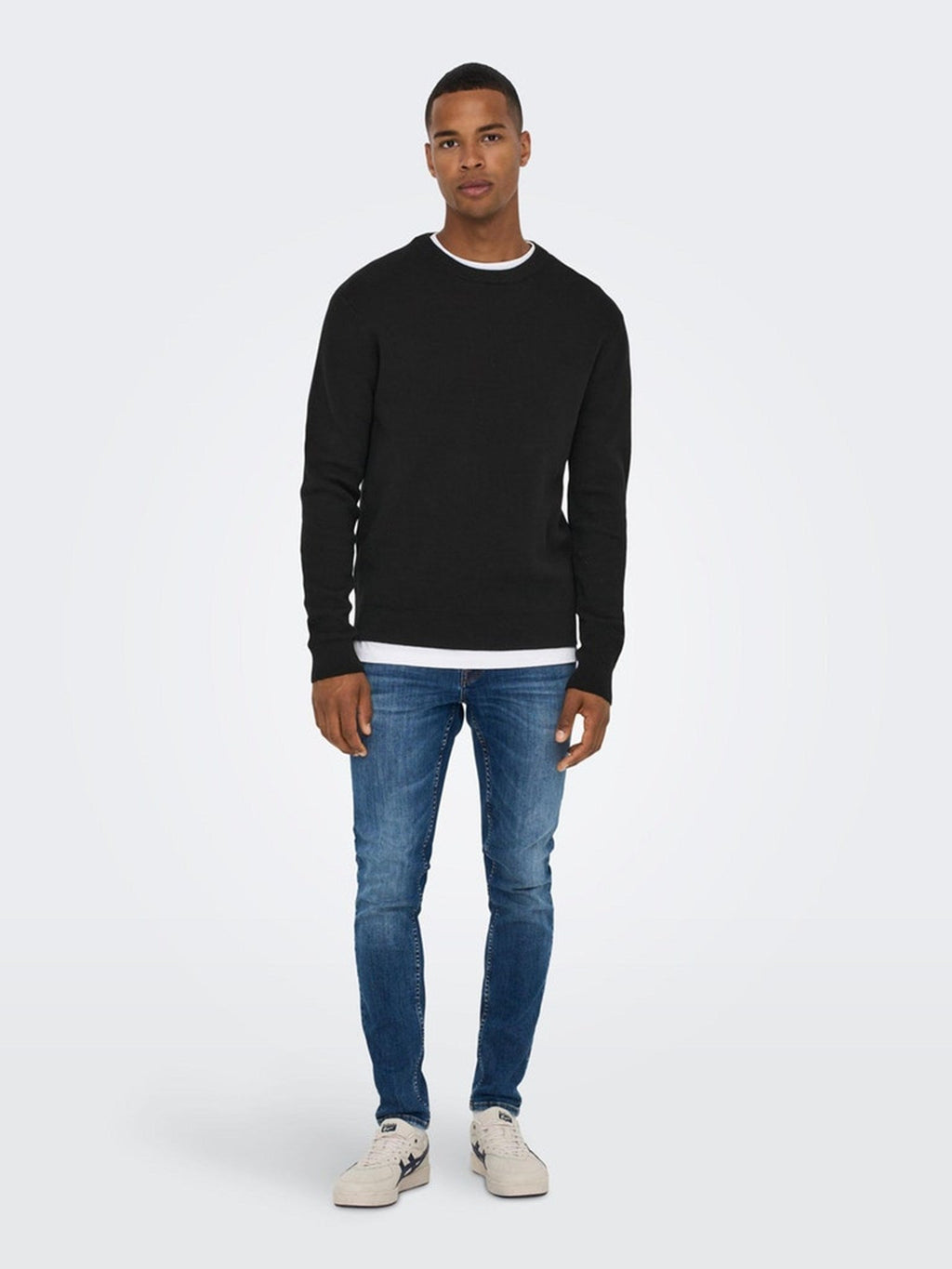 Phil Knit Pulstover - Negro