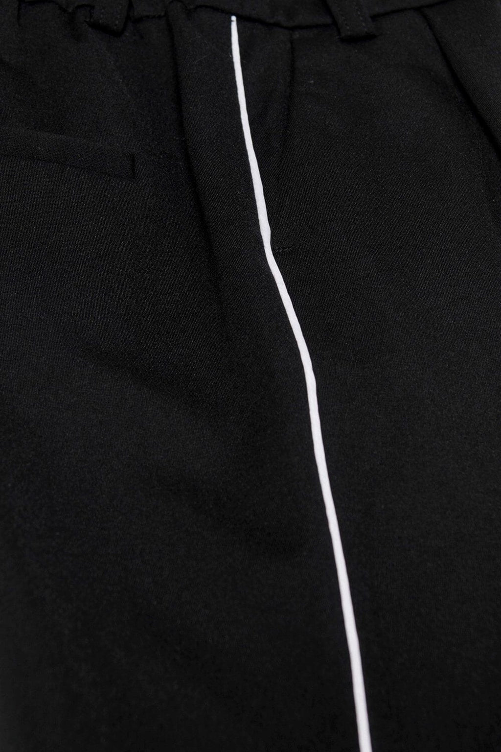 Pantalones de poptrash (niños) - negro con rayas blancas