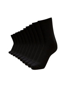 Premium Calcetines de costilla - negro (10 pcs).