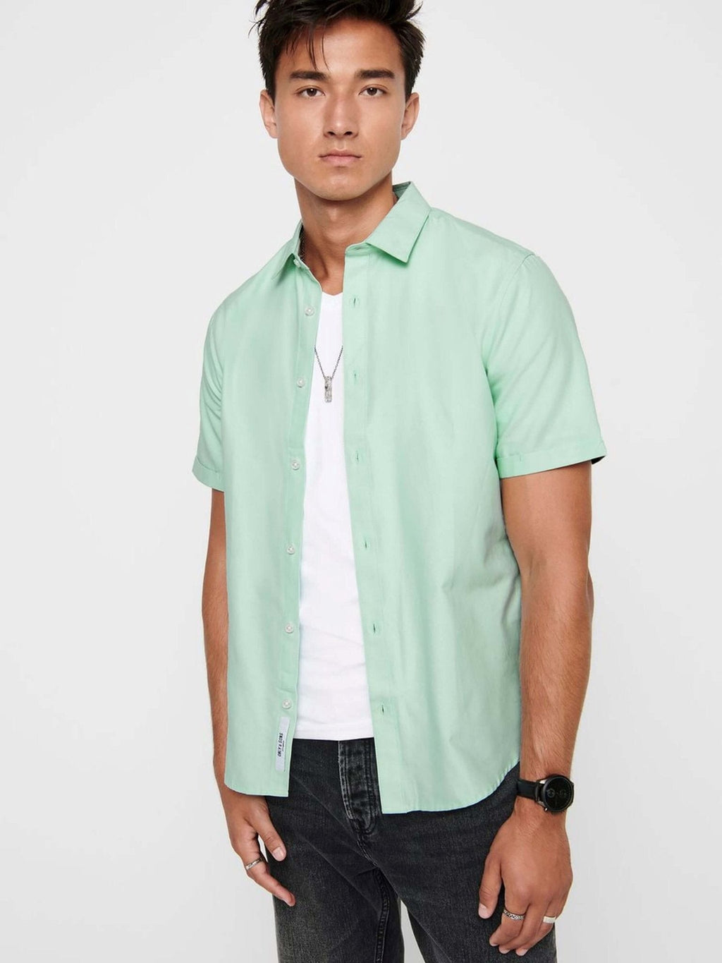 Camisa de manga corta - verde