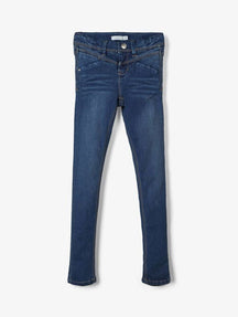 Jeans de ajuste del flaco - mezclilla azul oscuro