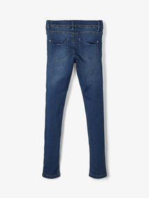 Jeans de ajuste del flaco - mezclilla azul oscuro