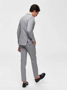 Pantalones de traje de ajuste delgado - gris claro