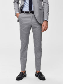 Pantalones de traje de ajuste delgado - gris claro