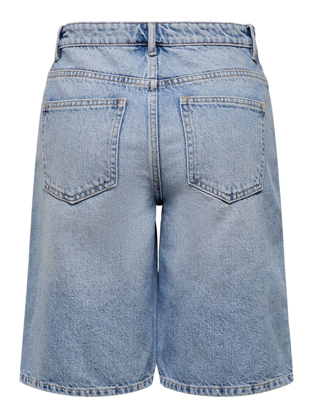 Pantalones cortos de mezclilla ancho de cintura alta Sonny - azul claro