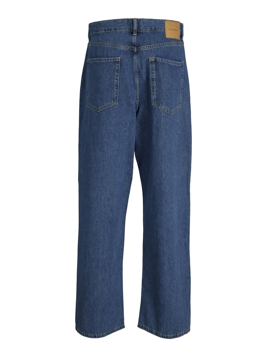 El rendimiento original de los jeans sueltos - mezclilla azul medio