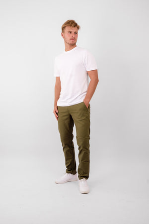 The Original Performance Structure Pants (Regular) - Olive - TeeShoppen Group™ - Pants - TeeShoppen