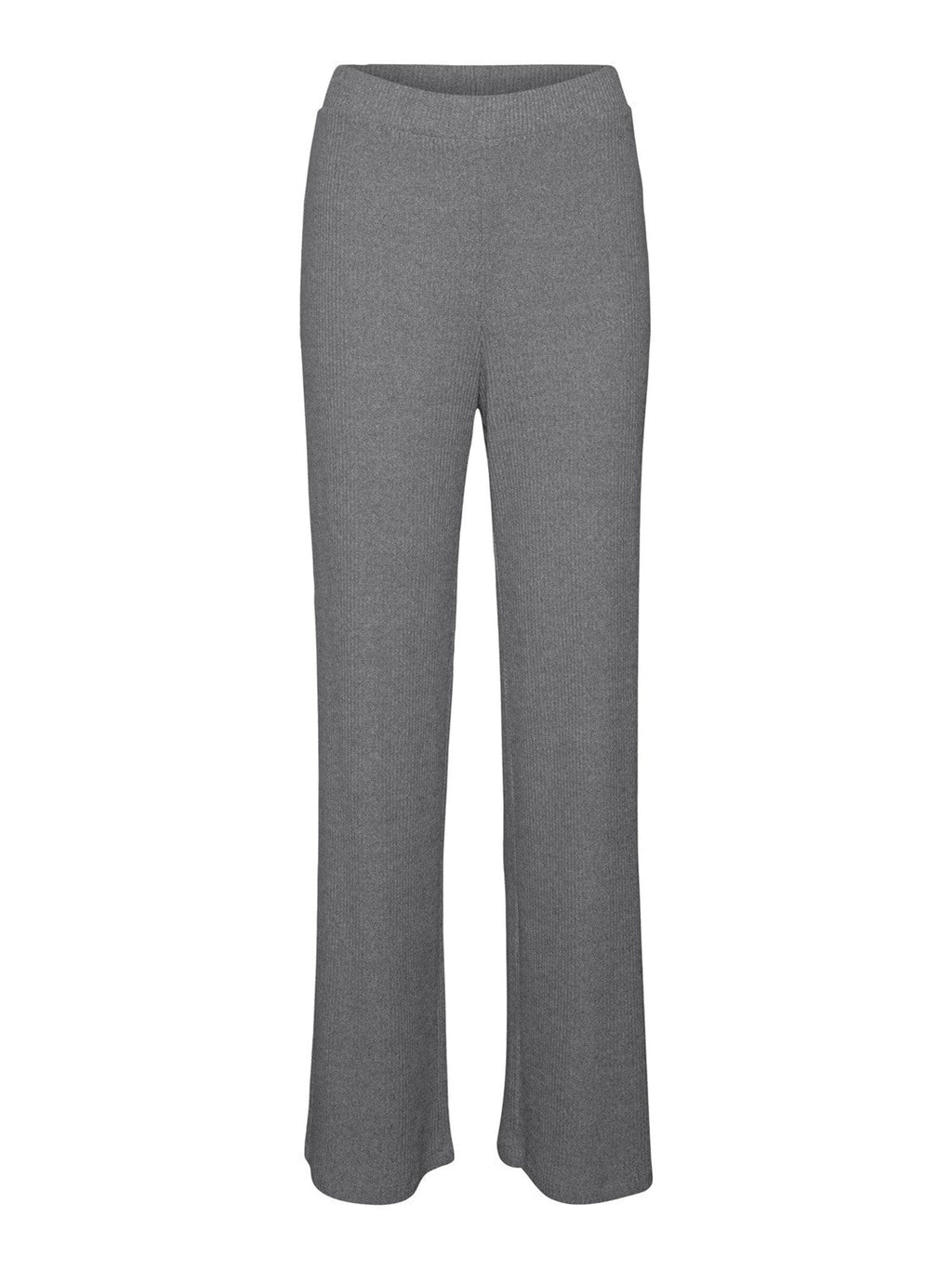TIA Pantalones anchos de costilla - Melange gris medio