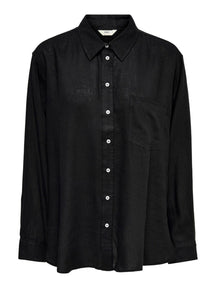 Camisa de lino de Tokio - Negro
