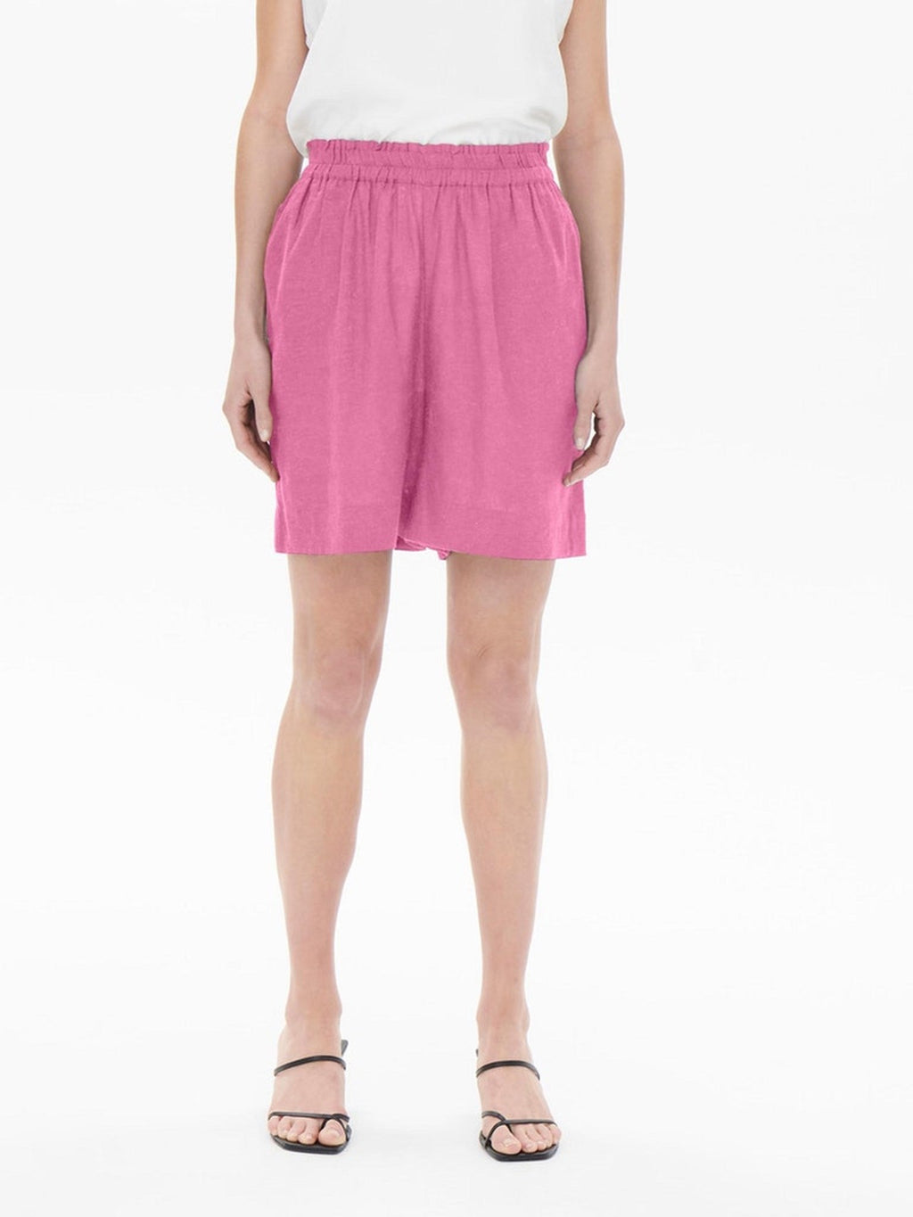 Pantalones cortos de lino de Tokio - Sachet Pink