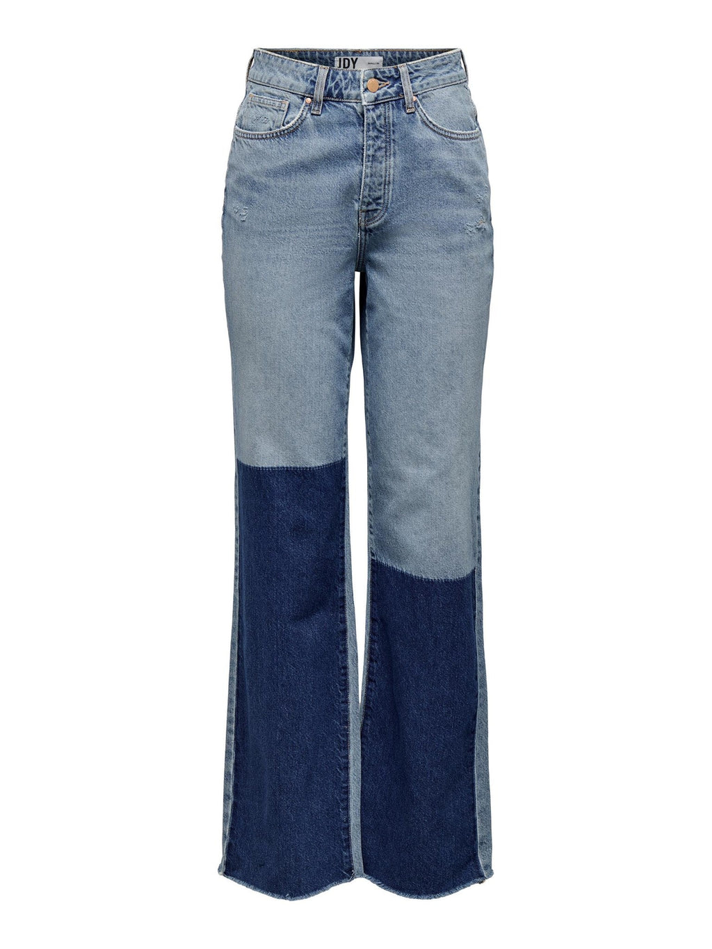 Pantalones de bloque de color Zikka - mezclilla azul medio